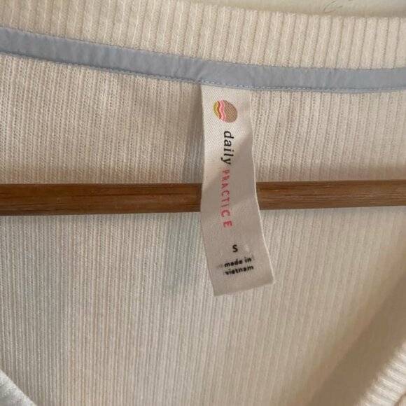 Daily Practice by Anthropologie Long-Sleeve Twofer Midi Dress Size Small Blue - Picture 6 of 6